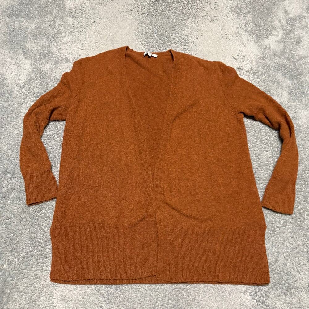 Madewell Sweater Womens Large Walker Cardigan Style J4814 Wool Blend Brown
